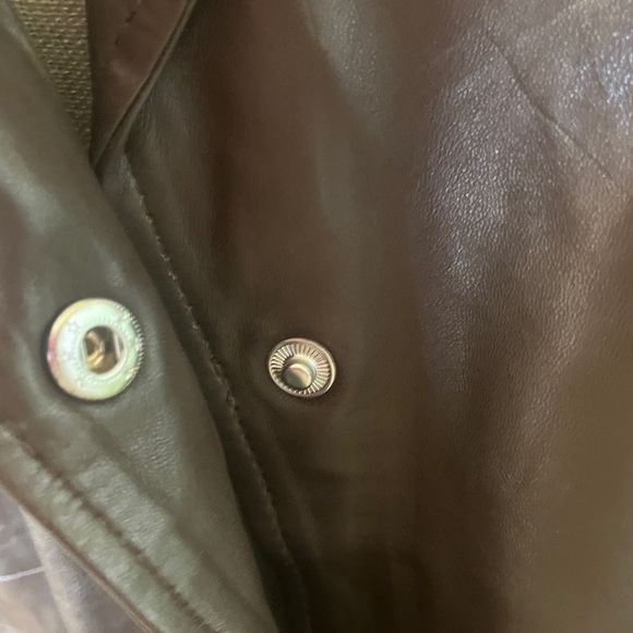 NWT BAGATELLE COLLECTION gorgeous chocolate leather trench coat - Picture 8 of 8